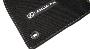 View Carpet Floor Mats, Black With Silver Thread Full-Sized Product Image 1 of 2