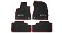 View Carpet Floor Mats, Black With Red Serging Full-Sized Product Image 1 of 2