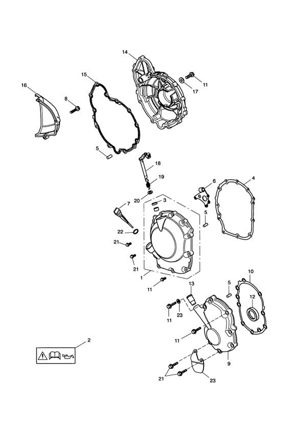 Diagram Engine Covers Vin 210262 > for your Triumph Bonneville Bobber  