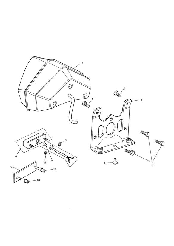 Diagram Rear Light > 333178 for your 2008 Triumph Speed Triple   