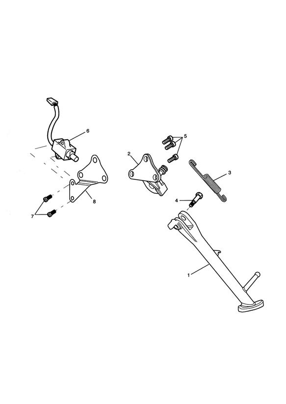 Diagram Sidestand for your 2013 Triumph