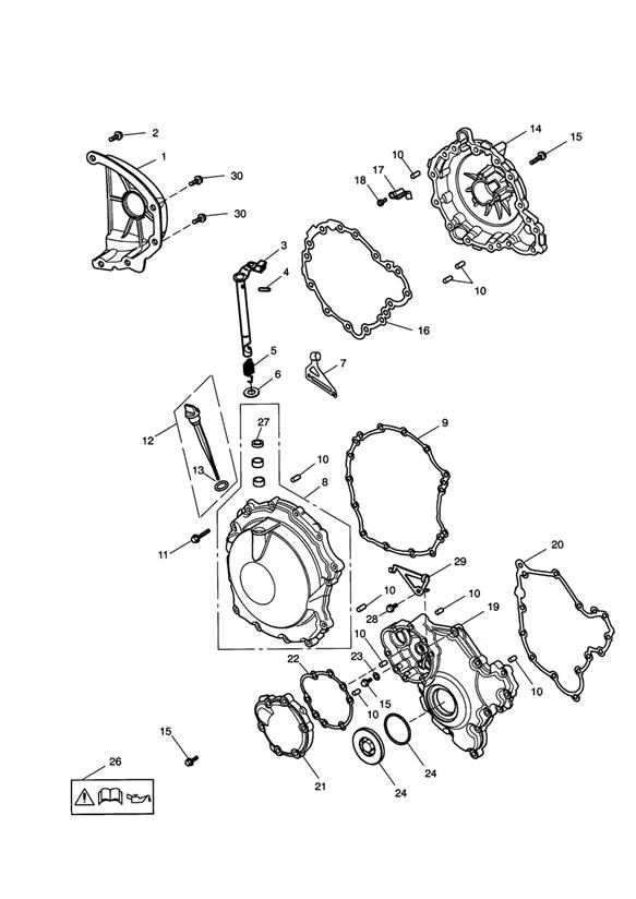Diagram Engine Covers for your Triumph