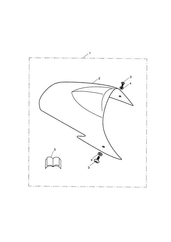 Diagram Seat Cowl Kit for your 2003 Triumph Speed Triple 210445 > 461331  