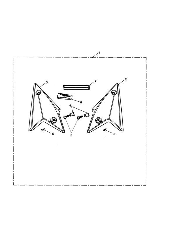 Diagram Infill Panel Kit, Carbon for your 2009 Triumph Speed Triple 210445 > 461331  