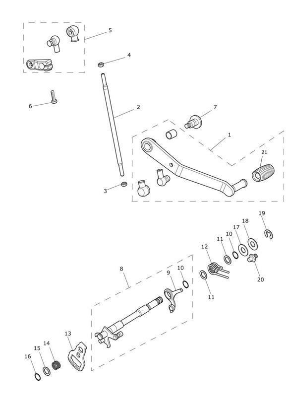 Diagram Gear Change Mechanism for your Triumph