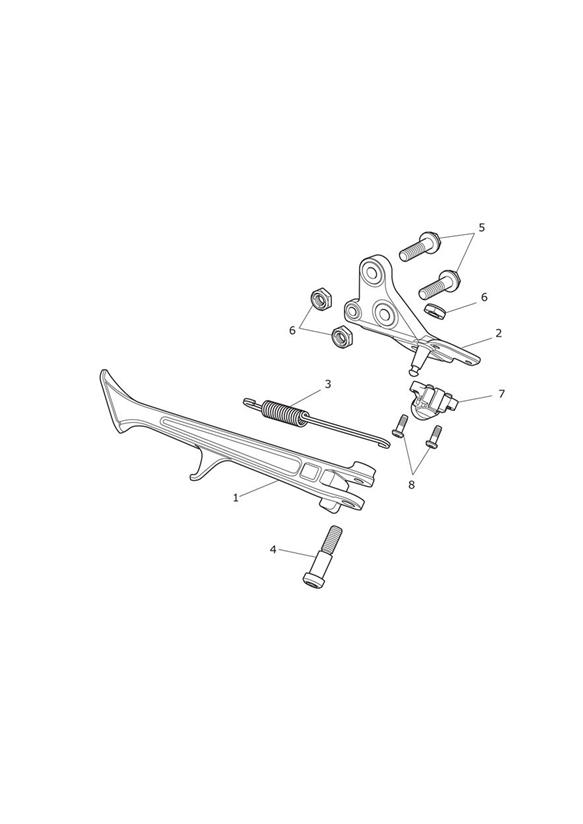 Diagram Sidestand for your 2002 Triumph Sprint RS > 139276  