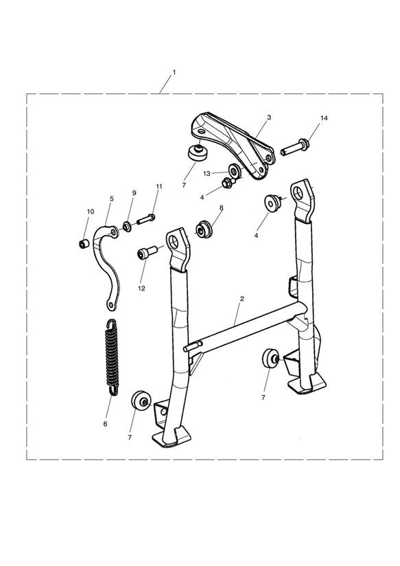 Diagram Centrestand Kit for your 2019 Triumph Bonneville  T120 > AC6129 