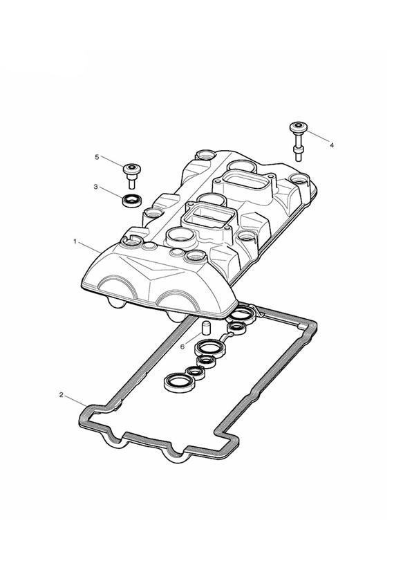 Diagram Cam Cover for your Triumph