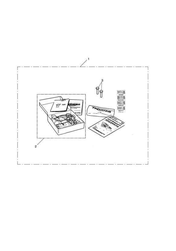 Diagram Alarm Kit, S4, SRA Approved for your Triumph Bonneville Bobber  