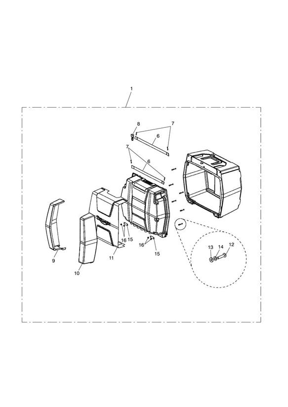 Diagram Top Box Assy, Unpowered for your 2013 Triumph Tiger   