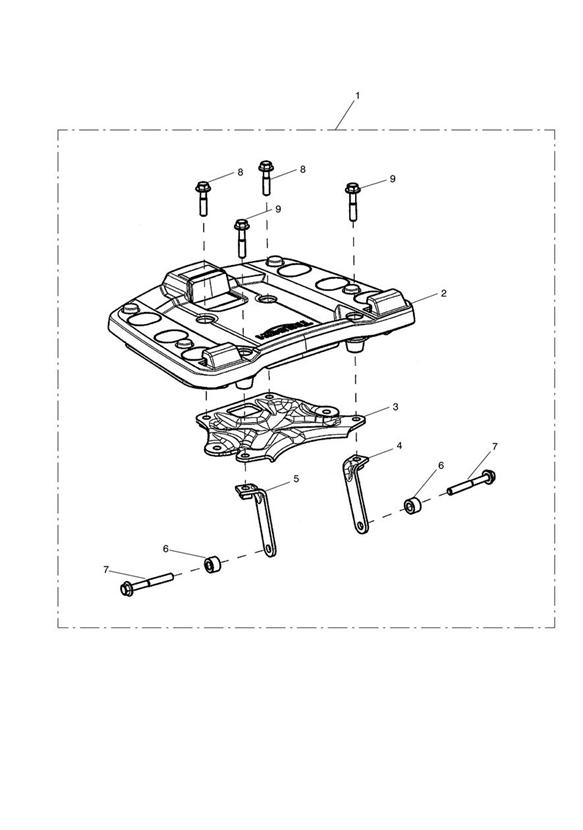 Diagram Sliding Carriage Kit - Adventure for your Triumph Tiger  