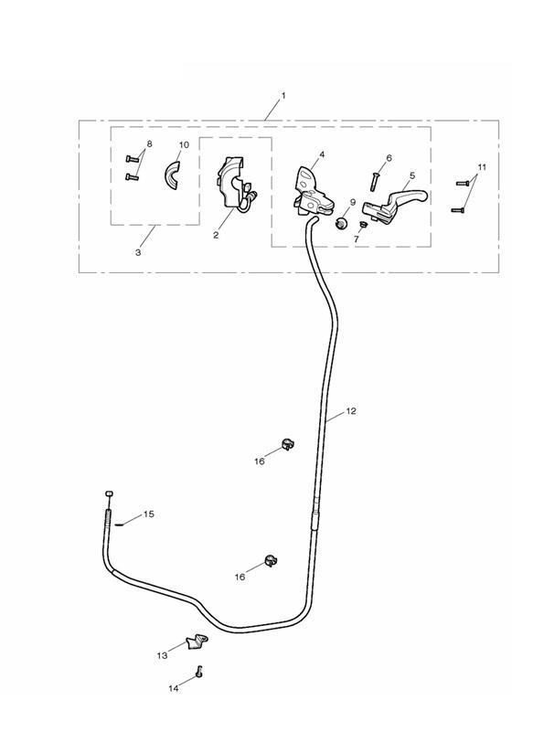 Diagram Clutch Controls & Switches for your 2007 Triumph Bonneville  from VIN 380777/ SE 