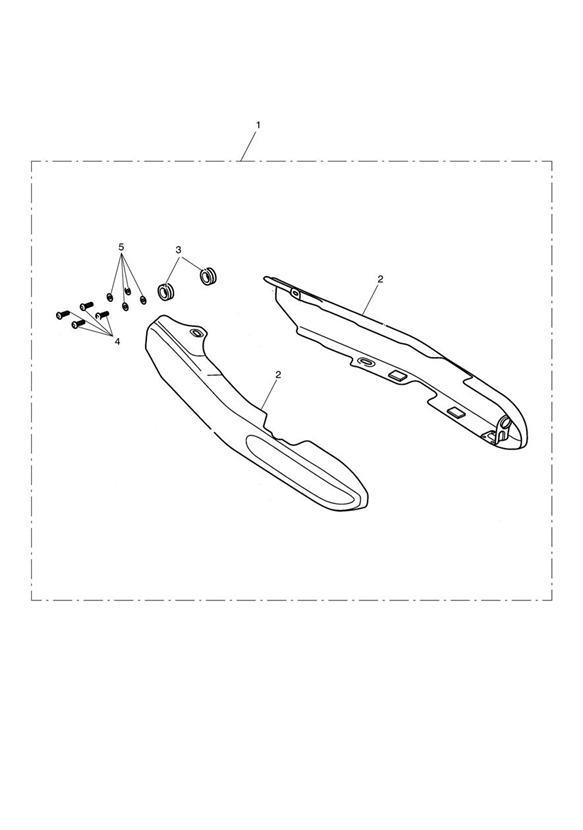 Diagram Swingarm Covers, Black for your Triumph