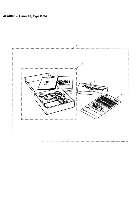 Diagram Alarm Kit, Type P, S4 for your Triumph