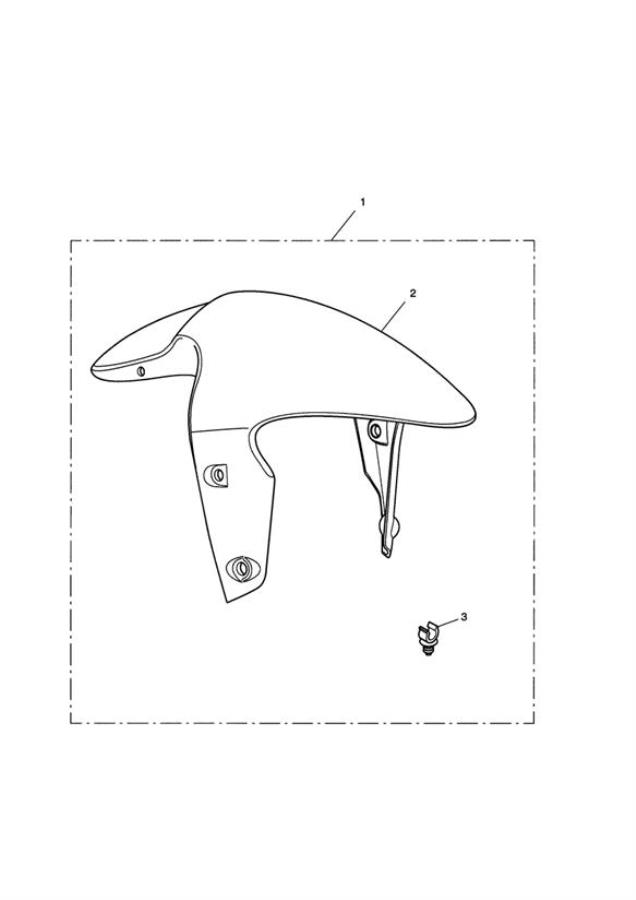 Full size assembly image of Front Mudguard Kit, Carbon (1/1)