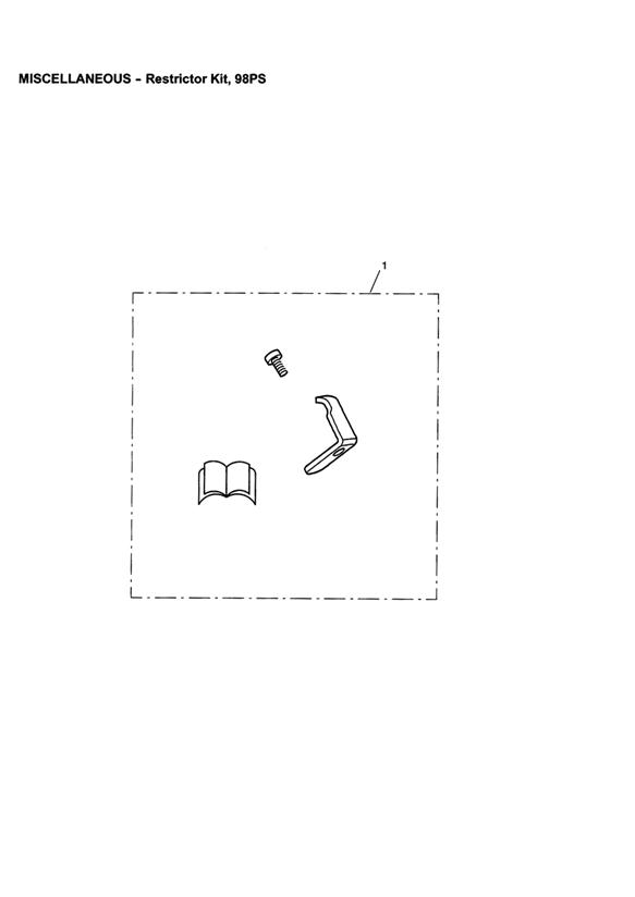 Full size assembly image of Restrictor Kit, 98PS (1/1)