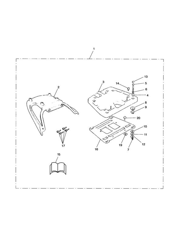 Diagram Sliding Carriage Rack Kit for your 2016 Triumph Tiger 1050  