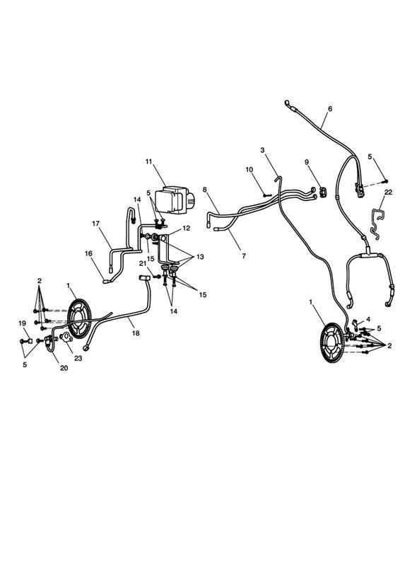 Diagram ABS System - ABS Model Only for your 2015 Triumph Thruxton  900 EFI 