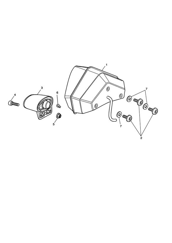 Diagram Rear Light for your 2013 Triumph Tiger   