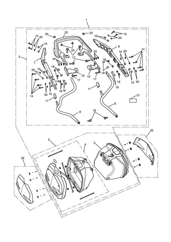 Diagram Panniers for your Triumph