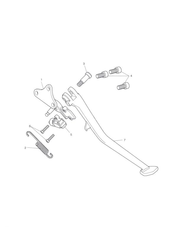 Diagram Sidestand for your 2002 Triumph Sprint RS > 139276  