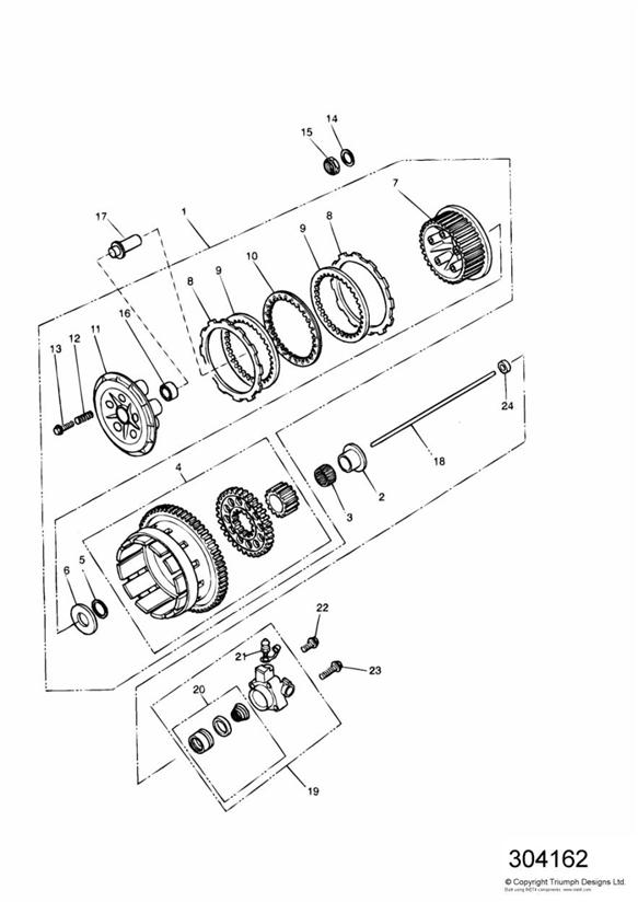 Diagram Clutch for your 2016 Triumph Speed Triple 210445 > 461331  