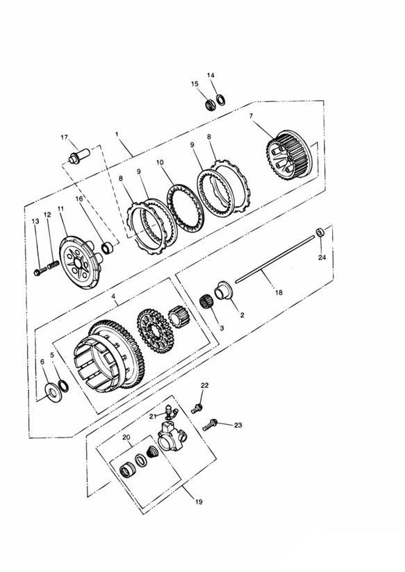 Diagram Clutch for your Triumph