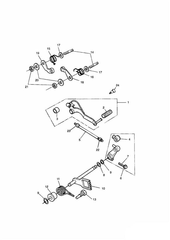 Diagram Gear Change Pedal for your 2019 Triumph Bonneville Bobber   