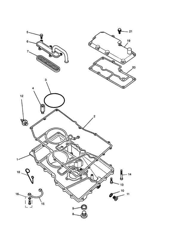 Diagram Sump for your 2011 Triumph Bonneville  from VIN 380777/ SE 