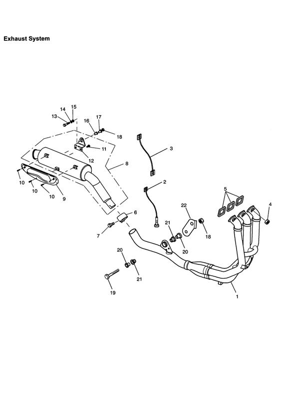 Diagram Exhaust System for your 2018 Triumph Bonneville Bobber   