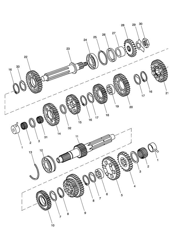 Diagram Transmission Eng No 220358 > for your 2000 Triumph Thunderbird   