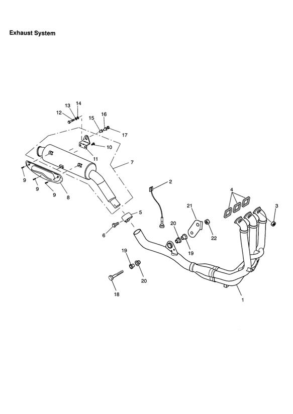 Diagram Exhaust System for your 2017 Triumph Street Cup   