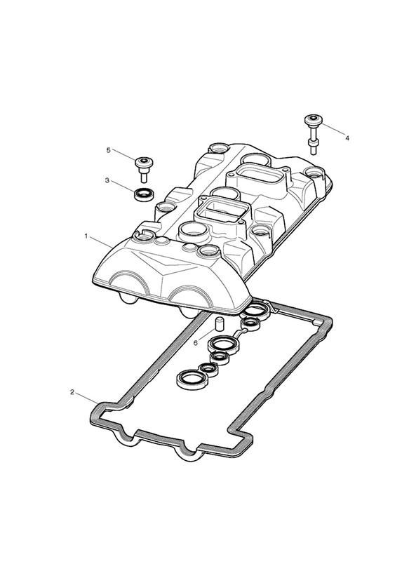 Diagram Cam Cover for your 2012 Triumph Speed Triple 461332 > 735437  