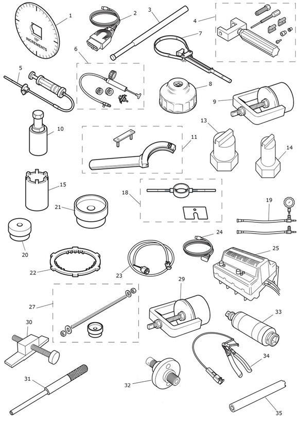 Diagram Service Tools for your Triumph