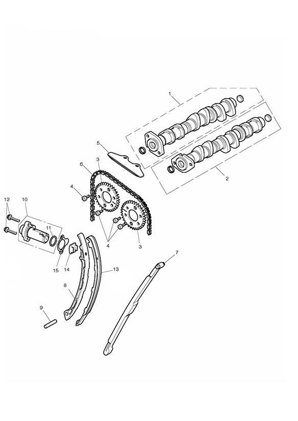 Diagram Camshaft & Camshaft Drive for your Triumph