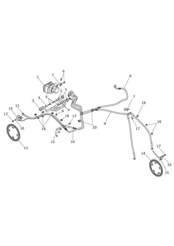 Triumph Street Triple Wheel Speed Sensor, 270 Deg. ABS, Brakes ...