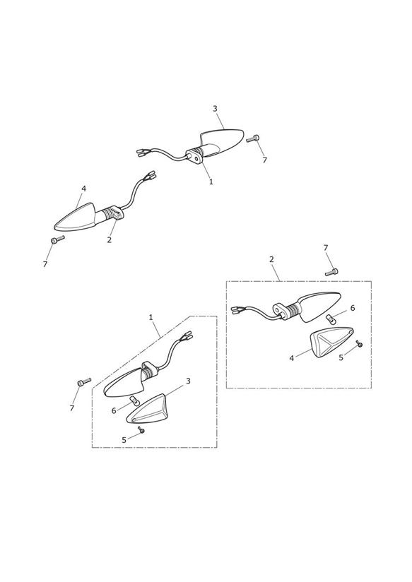 Diagram Indicators for your Triumph Street Triple  