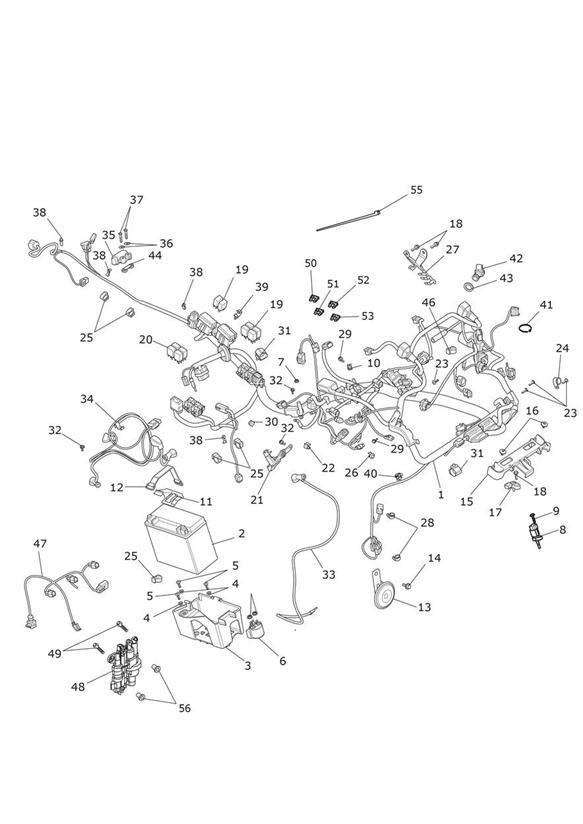 Diagram Electrical Equipment for your 2012 Triumph Speedmaster   