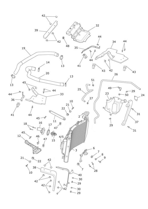Diagram Cooling System for your 2020 Triumph America   