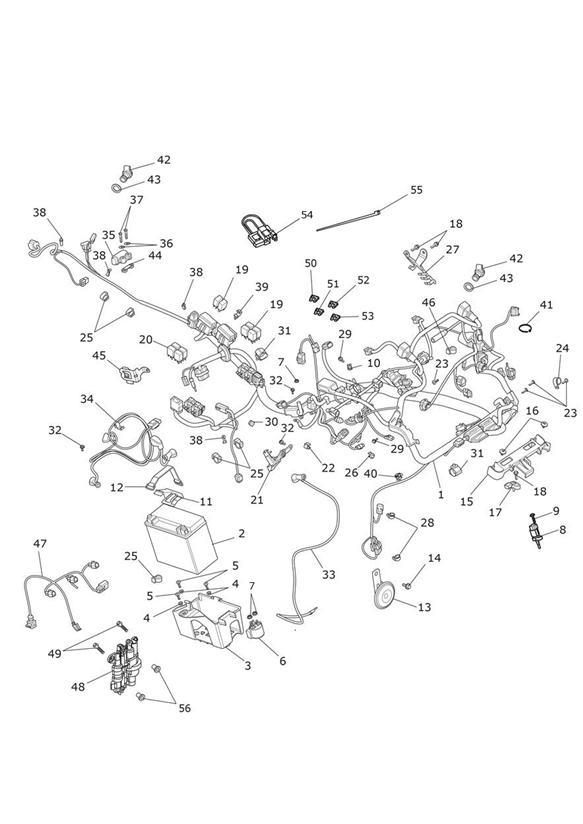 Diagram Electrical Equipment for your 2012 Triumph Speedmaster   