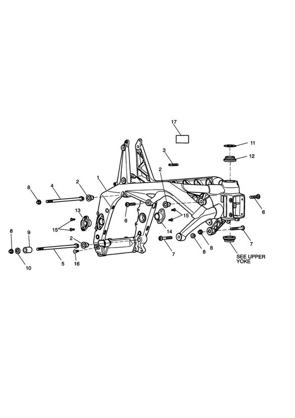 Diagram Main Frame & Fittings for your Triumph