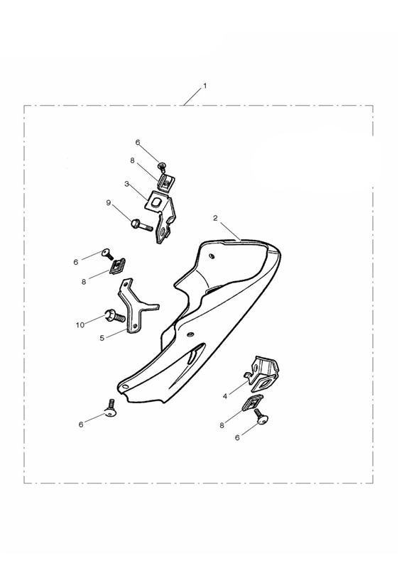 Diagram Bellypan Kit, Coloured for your 2012 Triumph Bonneville   