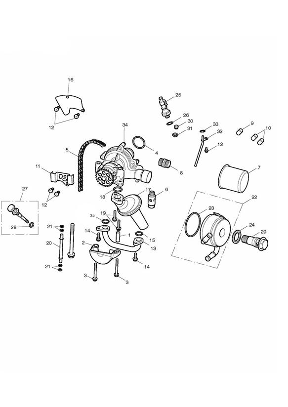 Diagram Oil Pump Drive for your 2011 Triumph Tiger 800  