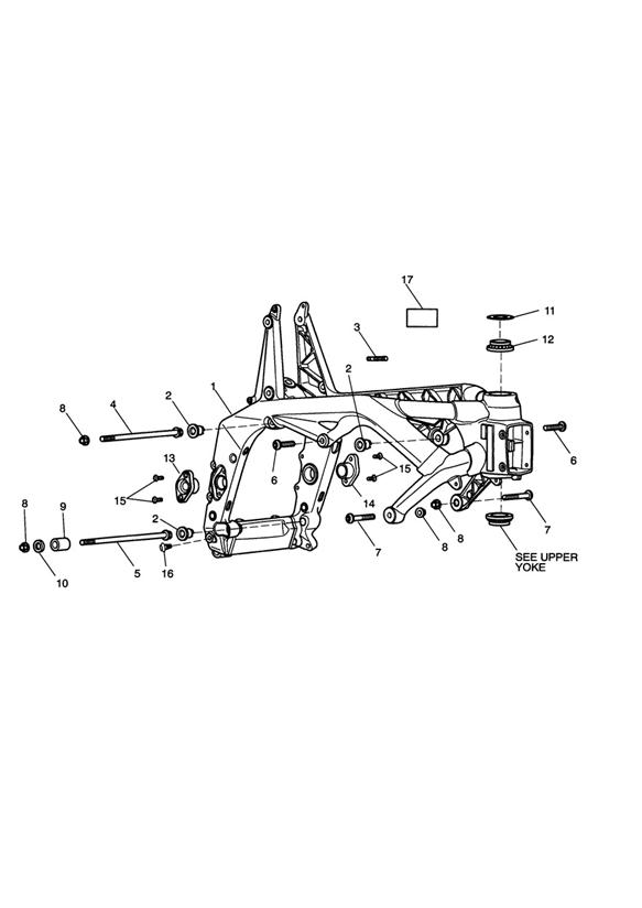 Diagram Main Frame & Fittings for your Triumph