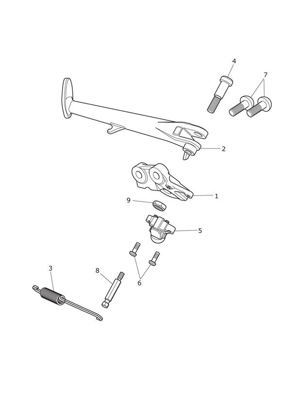 Diagram Sidestand for your 2002 Triumph Sprint RS > 139276  