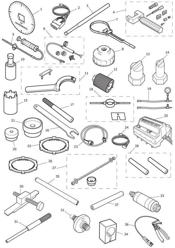 Diagram Service Tools for your Triumph