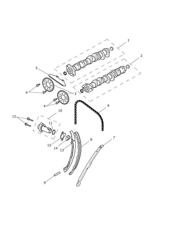 Diagram Camshaft & Camshaft Drive for your Triumph