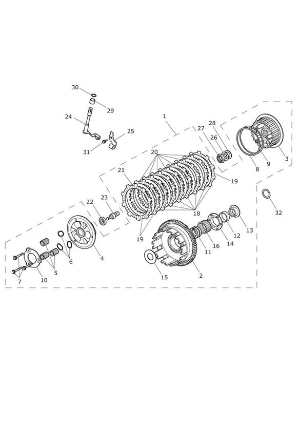 Diagram Clutch for your Triumph