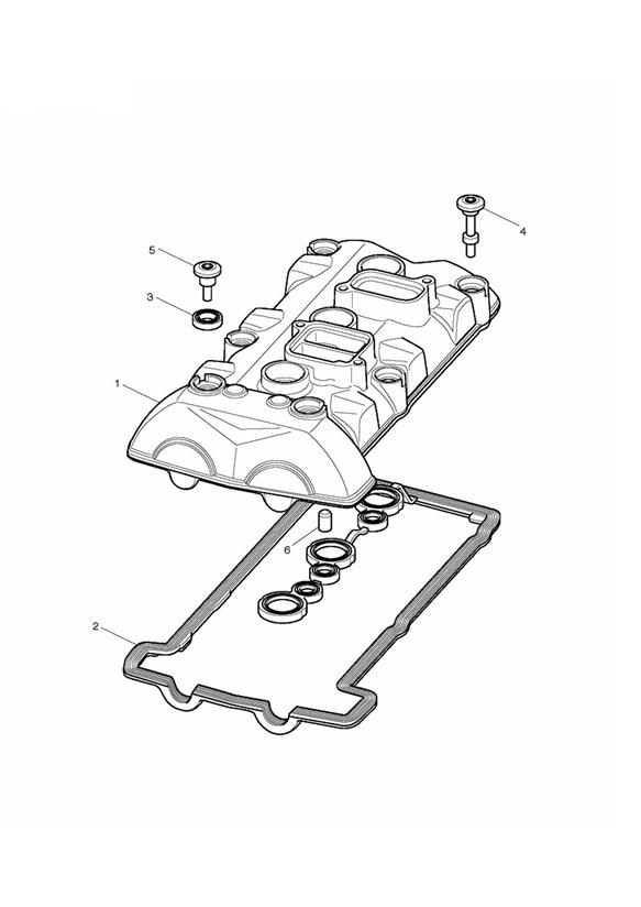 Diagram Cam Cover for your Triumph