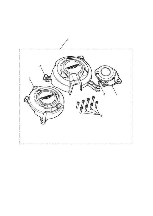 Diagram Cover Protectors Kit for your Triumph Bonneville Bobber  